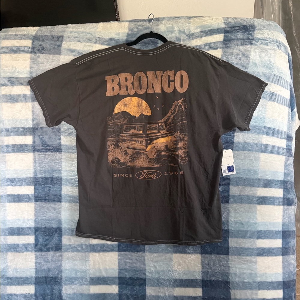 Ford Bronco Graphic Short-Sleeve Tee - Black Washed with Gold Print